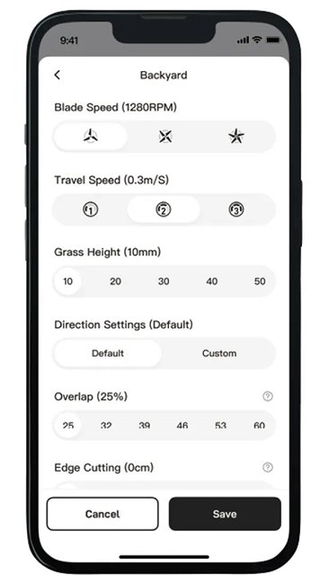 robot tagliaerba fv2000-controllo tramite app
